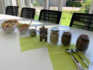 Umweltfreundliches Frühstück in der ALPENLAND-Zentrale